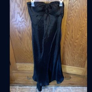 Adrianna Papell black satin dress